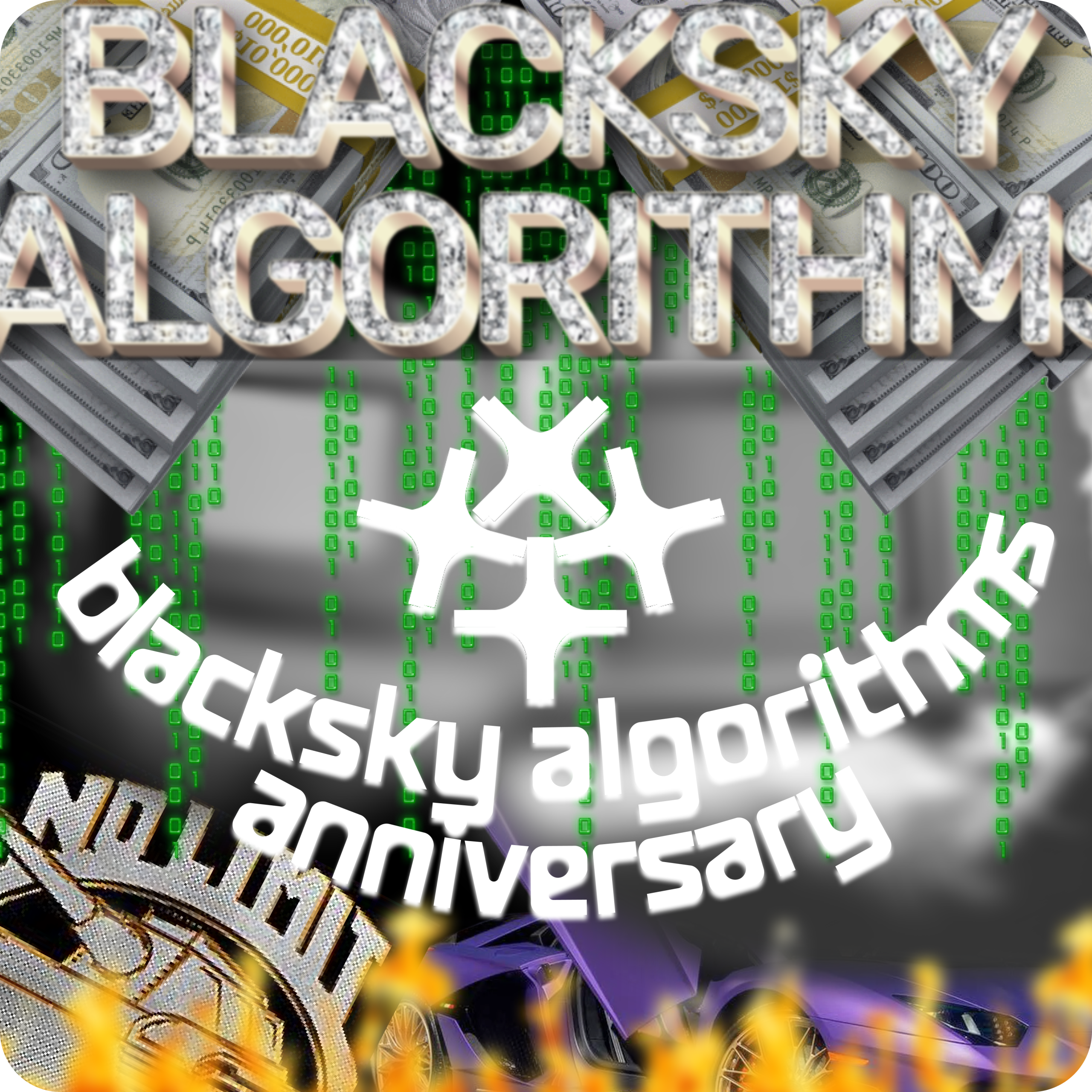 Blacksky Anniversary Graphic in Pen & Pixel style
